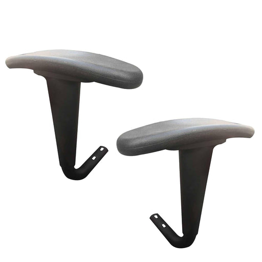 Crofta 2 Pieces Chair Armrest Pair Replacement Armrest Replaces for Office Chair PU Leather  Surface