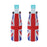 Crofta 2 Pair Britain UK Flag Stubby Beer Soda Tin Can Chilling Wrap Cooler Holder