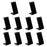 Crofta 10Pcs Acrylic Earrings Display Stands Counter for Shop Tabletop Presentation Black