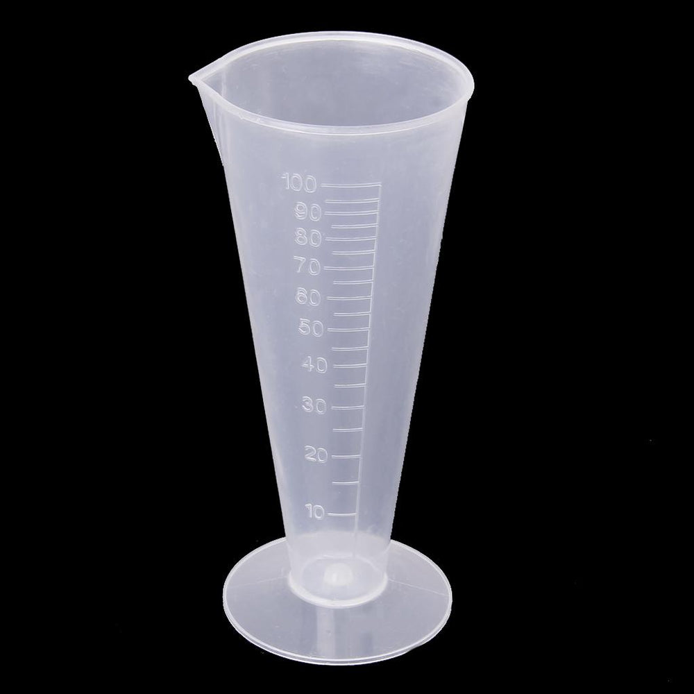 Crofta 100ml Kitchen Laboratory Plastic Measurement Beaker Measuring Cup