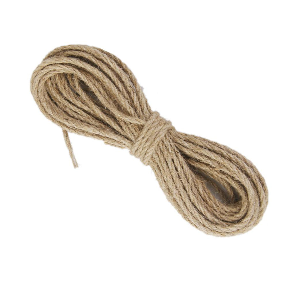 10M Natural Twine Jute Cord Sisal Rope 3mm Burlap Twine