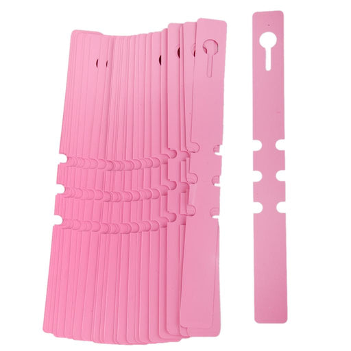 Crofta 100pcs PVC Greenhouse Gardening Plant Stake Hanging Collar Tag Label Pink