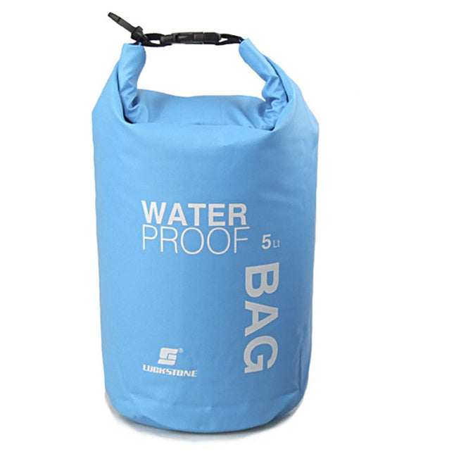 Crofta Waterproof Dry Bag Sack Pouch Kayaking Camping Rafting Floating 5L Blue