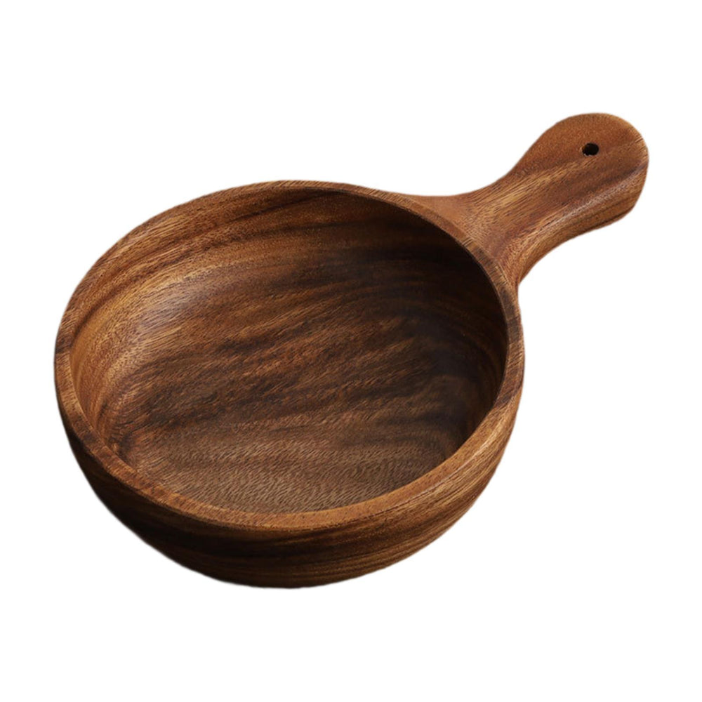 Wooden Bowl Handmade Sturdy Decorative Salad Bowl for Kitchen Home Household