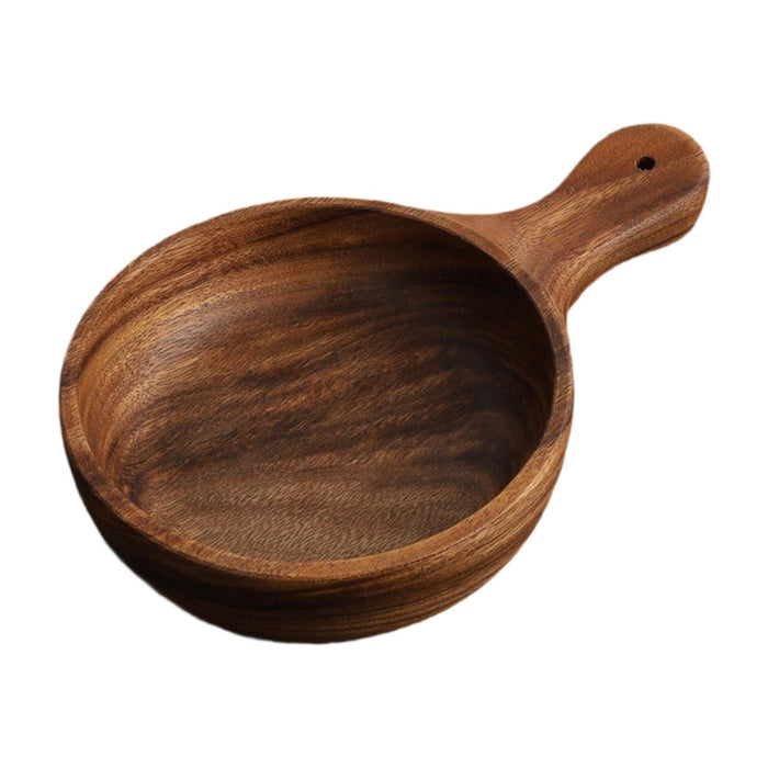 Wooden Bowl Handmade Sturdy Decorative Salad Bowl for Kitchen Home Household