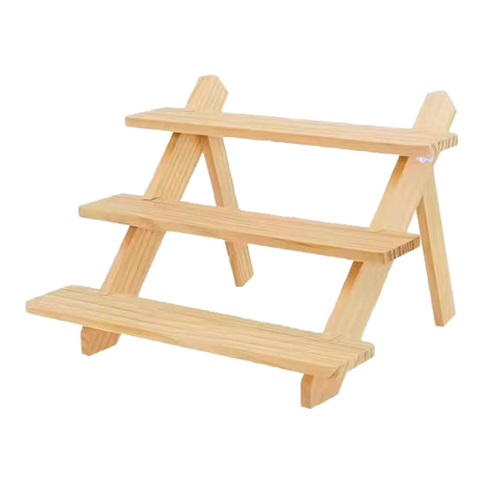 Crofta Wooden Retail Display Riser Frame for Dolls Collection Home Decoration Party