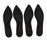 Crofta 2 Pairs Memory Foam Orthotic Arch Support Shoe Insoles Insert Pads Black