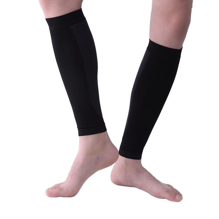 Crofta 1 Pair Calf Compression Sleeves Shin Splint Support Leg Compression Brace XL