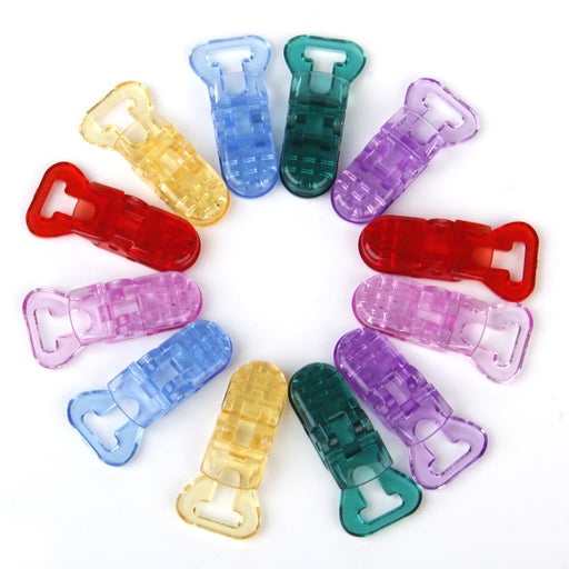 Universal ABS Clip-on Clamps Teeth Clip Nip for Cloth File S 12PCS Colors