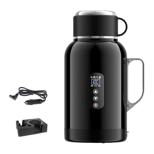 Crofta 1400ml Car Electric Kettle 12V 24V Car Heated Mug for Drivers Versatile With Base