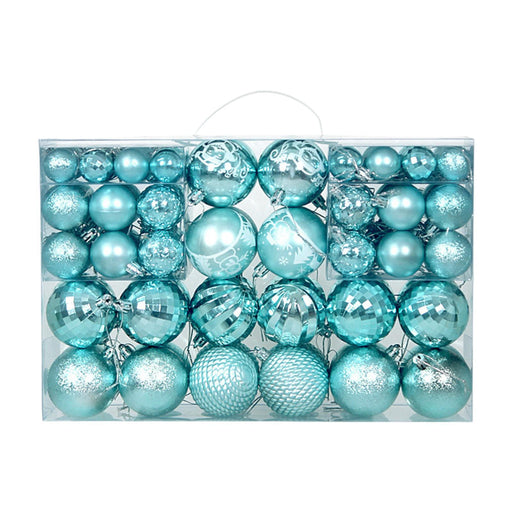 Crofta 100Pcs Christmas Ball Ornaments Xmas Decor for Indoor Holiday Wreath Garland Blue