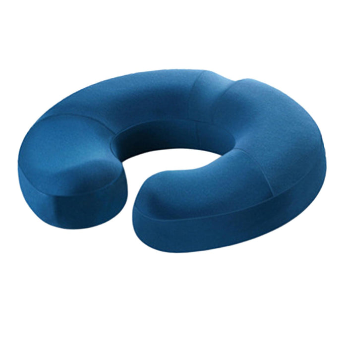 Crofta Donut Pillow Anti Slip Butt Pad Coccyx Cushion Home Memory Foam Seat Cushion Blue