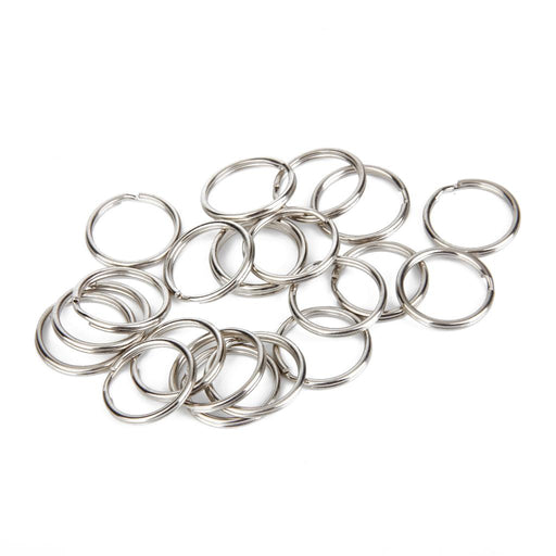 Split Key Rings 1.5 x 20mm 100pcs Silver