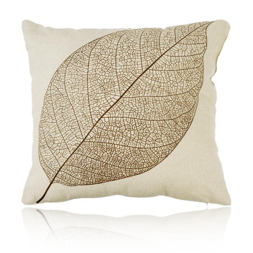 Vintage Leaf Cotton Linen Square Sofa Bed Home Decor Throw Pillow Case Cushion Cover