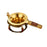 Tea Strainer with Base Reusable Tea Accessories for Living Room Hotel Office Gold