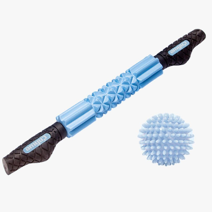 Crofta Yoga Muscle Roller Stick Leg Fitness Massage Muscle Stick and Fascia Ball