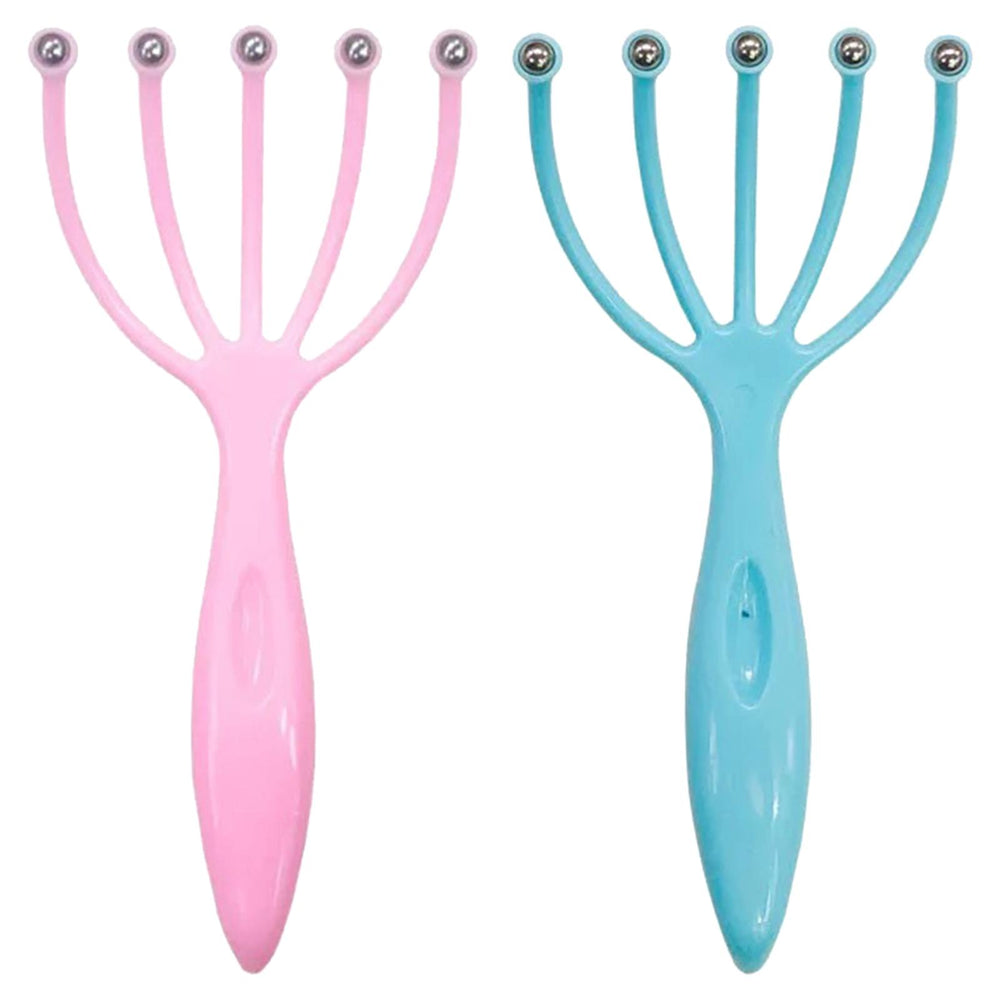 2x Claw Scalp Massagers 5-Claw for Home Office Deep Relaxation Stress Relief