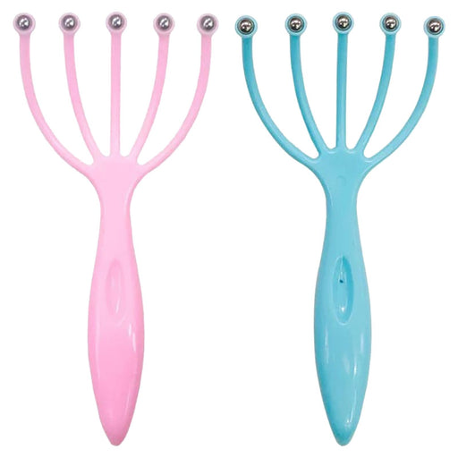 2x Claw Scalp Massagers 5-Claw for Home Office Deep Relaxation Stress Relief