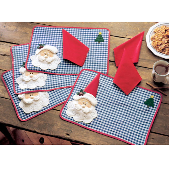 1pc Christmas Santa claus Placemat Dining Table Mat Pad Decoration