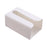 Tissue Box Cover Wall Mounted Modern Tissue Case for NightStand Hotel Toilet Large White