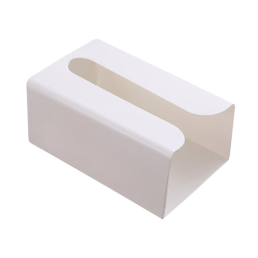 Tissue Box Cover Wall Mounted Modern Tissue Case for NightStand Hotel Toilet Large White