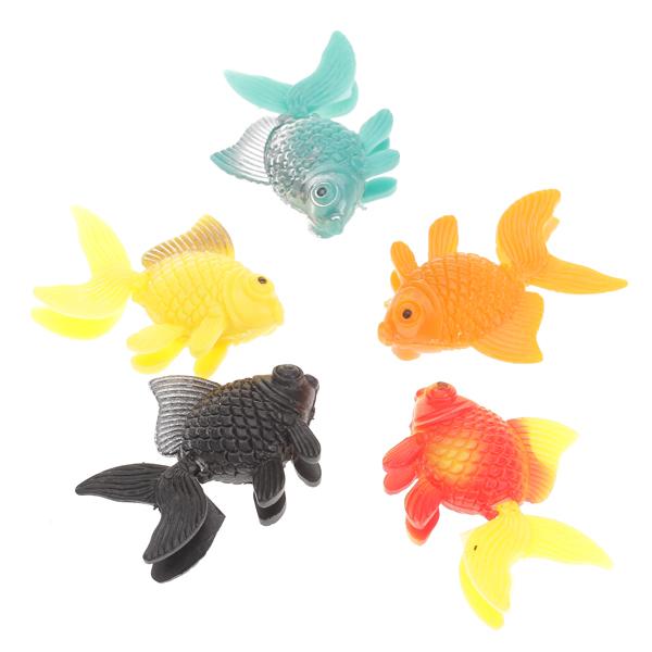 Crofta 5pcs Plastic Artificial Fish Ornament for Fish Tank Aquarium Decor