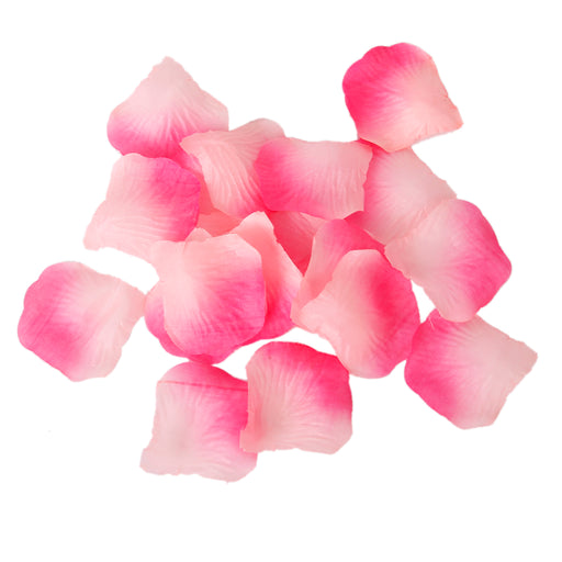 Crofta 100pcs Artificial Silk Rose Petals Wedding Decoration Flowers -Deep pink and Rose red