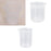 Crofta 100ml + 150ml + 500ml Kitchen Lab Graduated Beaker Cup Measuring Container Test