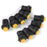 Crofta 10 x Car Boat Locking Dash OFF-ON Push Button Switch Yellow