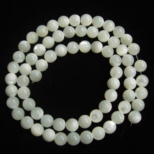 Crofta 15 Inch Fashionable Round Shape Beads Strand 6mm Diameter FOR Necklace Bracelet DIY Jewelry Making Pack of 2PCS