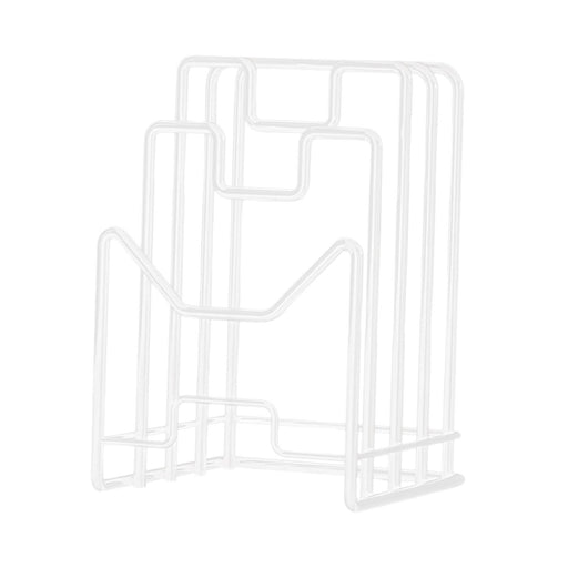 Crofta Cutting Board Storage Rack Stand for Plates Cutting Board Kitchen Countertop white