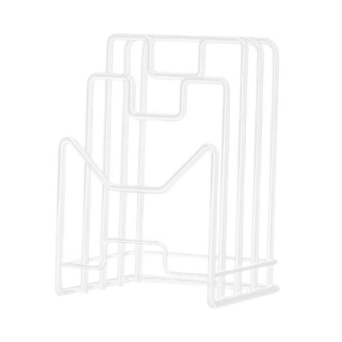 Crofta Cutting Board Storage Rack Stand for Plates Cutting Board Kitchen Countertop white