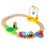 Crofta Wooden Train Set for Toddlers Kids Valentines Day Gifts for Preschool Age 3~6