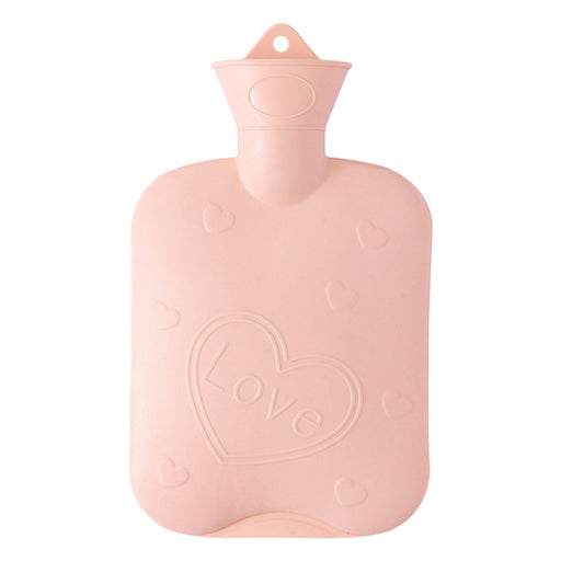 Crofta Hot Water Bottle Water Filling Medium Capacity Leakproof Hot Water Bag Pink