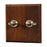 Crofta Wooden Lighting Switch Plate Premium Outlet Panel for Hotel Kitchen Room Two Levers