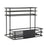 Syrup Bottle Display Stand Metal Storage Rack for Tabletop Pantry Coffee Bar 24.5x17.5x23cm