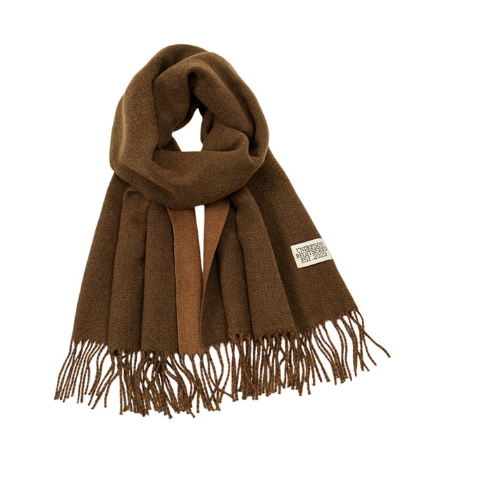 Crofta Pashmina Shawl Wrap Fashionable Long Winter Scarf for Bedroom Office Wedding Coffee Color