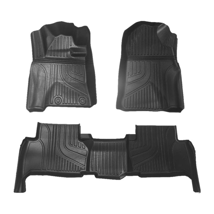 3x Car Floor Mats Spare Floor Liners for Toyota Land Cruiser LC300 2015