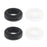 Crofta 2 Pairs Anti Slip Silicone Ear Hooks Holder for Glasses Black White