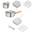 Crofta Deep Fryer Multipurpose Pot Stainless Steel for Restaurant Chicken Wing Cafe