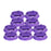 Crofta 10x Disposable Vomit Bag Leakproof 1000ml for Travel Vehicle Airplane Trips  Purple