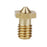 Crofta 0.5mm Copper 3D Printer Print Head Extruder Nozzle Replacement 1pcs Golden