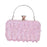 Crofta Women Clutch Purse Prom Lady Banquet Club Elegant Satchel Sequin Evening Bag Pink