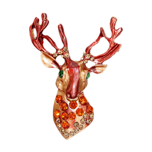 Crofta Christmas Brooch Pin for Daily Wear Fine Workmanship Elegant Xmas Decoration Style E