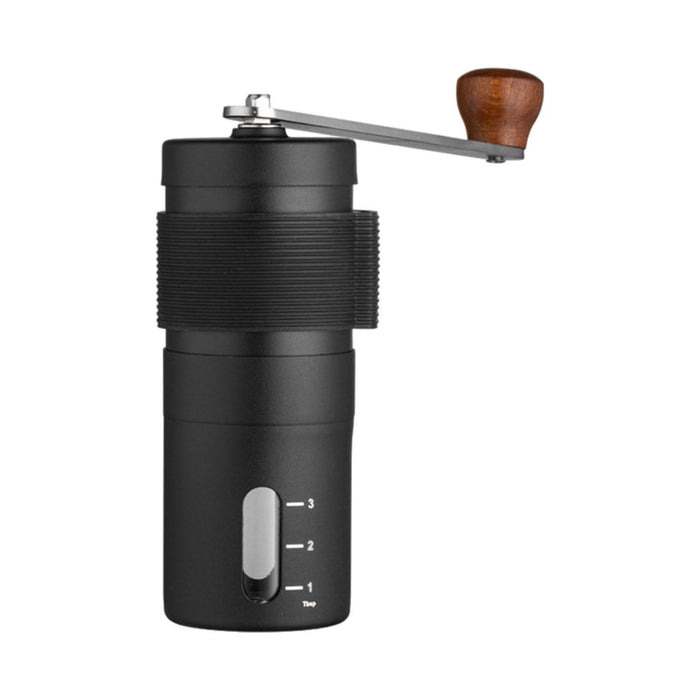 Crofta Portable Hand Coffee Grinder Compact Easy to Use for Household Office Travel Black