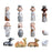 Crofta 12Pcs Christmas Figurines Nativity Set Christian for Countertop Indoor Shelf