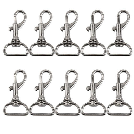 10pcs Swivel Trigger Snap Hooks Silver 40x23mm