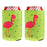 Crofta 2 Pair Flamingo Stubby Beer Soda Can Beverage Holder Chilling Sleeve