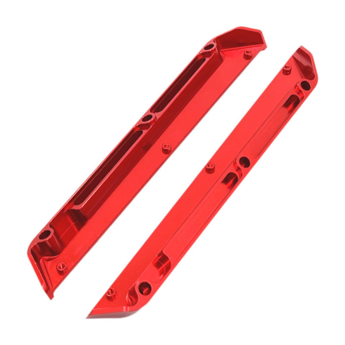 Crofta 2 Pieces 1:12 RC Car Chassis Mud Guards Spare Parts for Wltoys 124017 124016 Red