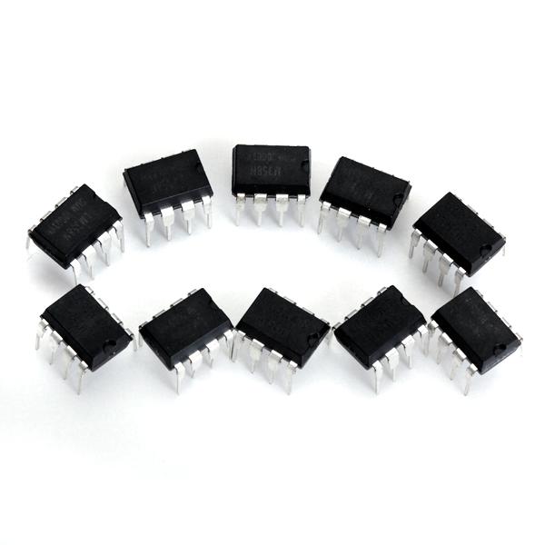 Crofta 10x LM358N Low Power 8-Pin Dual Operational Amplifier